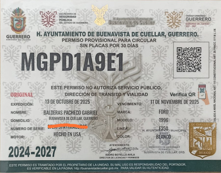 Permisos de automóvil 